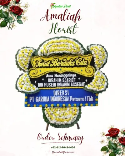 Papan Bunga Duka di Blubuk